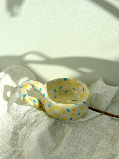 Sky Blue Dandelion Sprinkle Mug