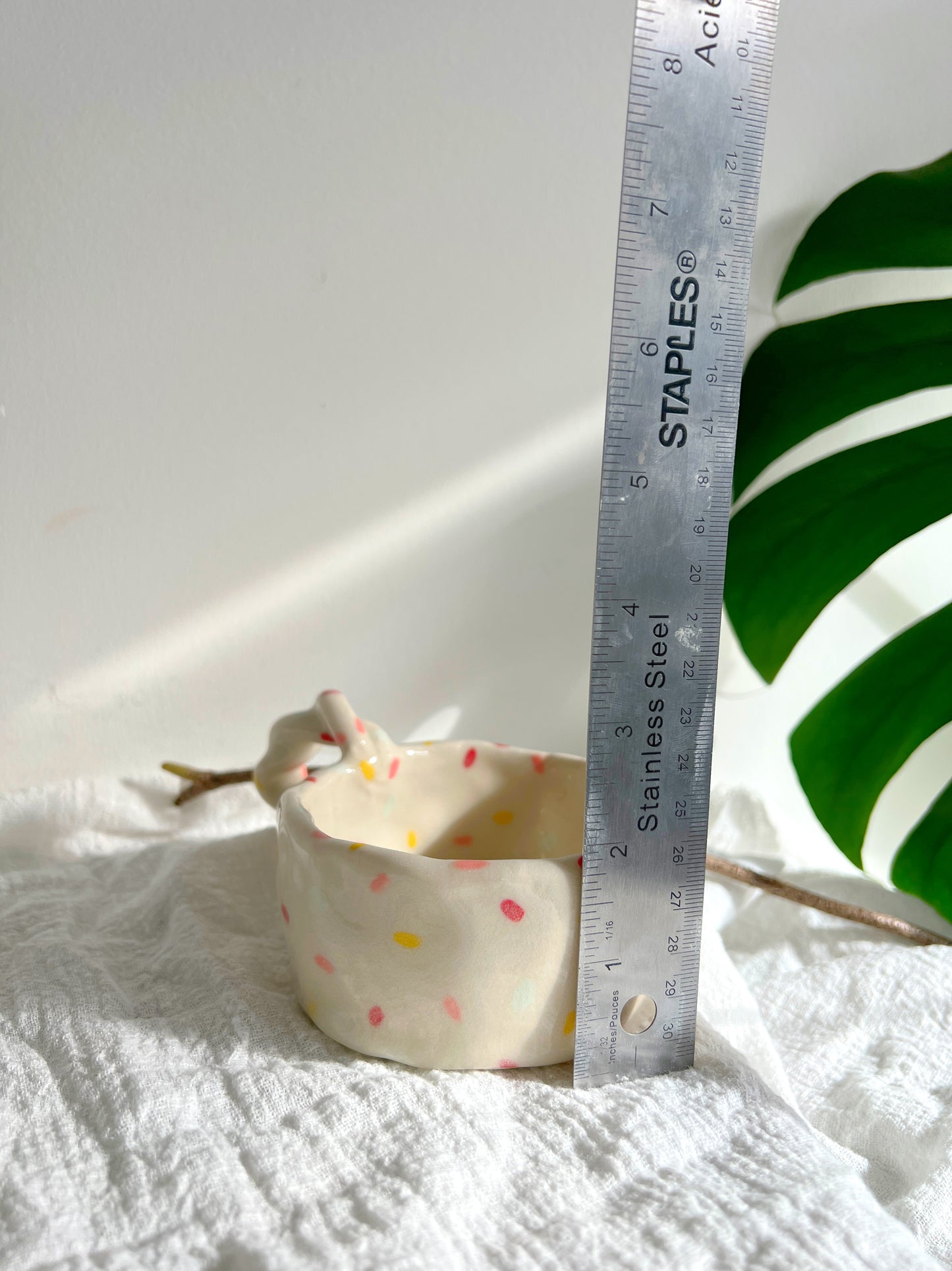 Red Pink Dandelion Sprinkle Mug